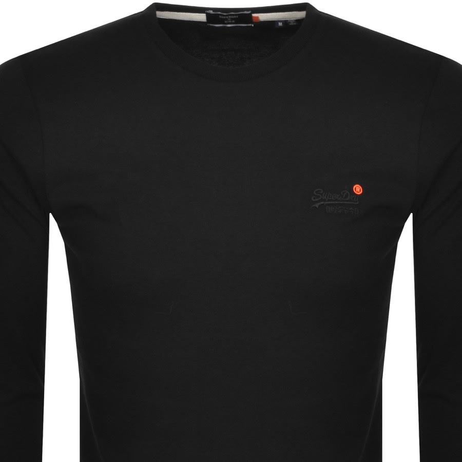 Alternative Image for ProductSuperdry Vintage Long Sleeved T Shirt Black2